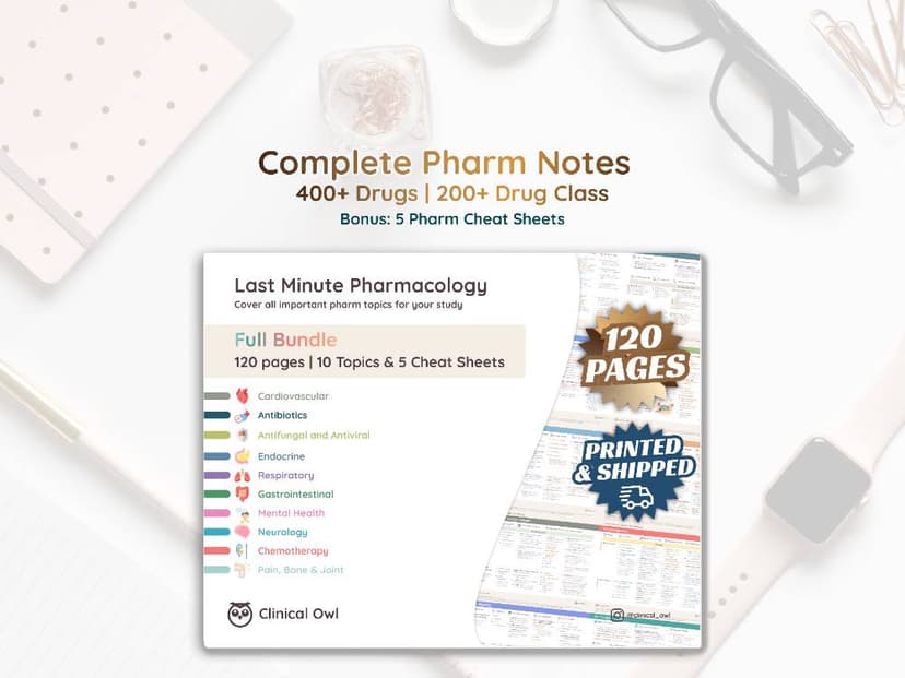 120-page Pharm Book - Shipped to you ✈️